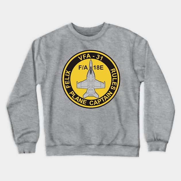 VFA-31 Tomcatters - F/A-18 Crewneck Sweatshirt by MBK